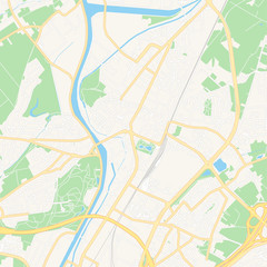 Vilvoorde , Belgium printable map