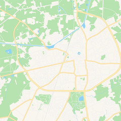 Turnhout, Belgium printable map