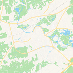 Lokeren, Belgium printable map