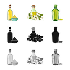 Vector illustration of healthy  and vegetable  icon. Set of healthy  and agriculture vector icon for stock.