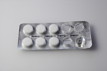 Open pill packaging used