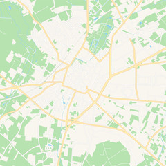 Obraz premium Sint-Truiden , Belgium printable map