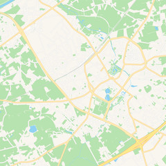Waregem, Belgium printable map