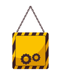 signaling hanging isolated icon