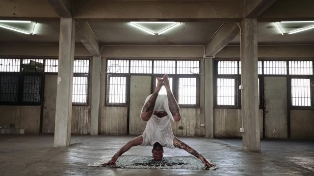 Tripod headstand for beginner