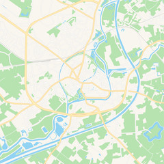 Lier , Belgium printable map