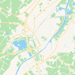Fototapeta na wymiar Oudenaarde , Belgium printable map
