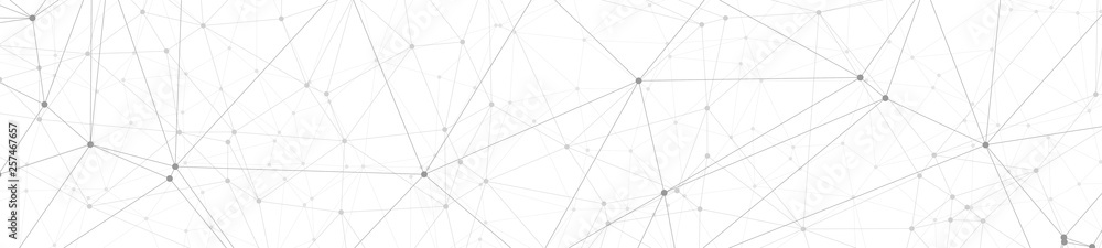 Sticker abstract technology science connections vector grey dots and lines