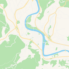Zenica, Bosnia and Herzegovina printable map