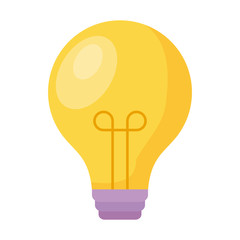 light bulb isolated icon