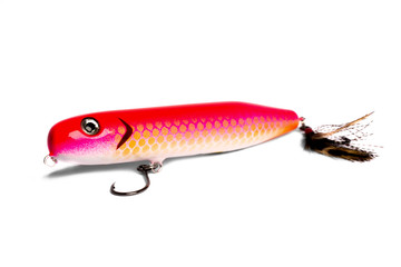 Fishing lure isolated on white 