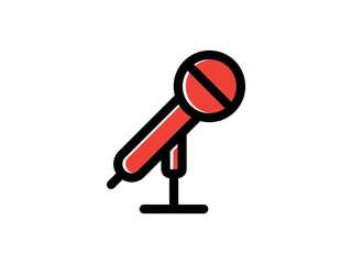 microphone color vector icon