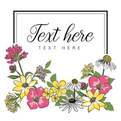 Vector Flowers arrangement