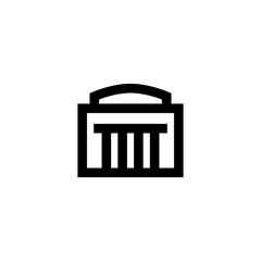 Bank build icon. Business sign