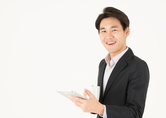 Asian businessman and emotions