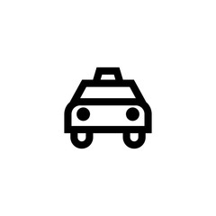 Taxi icon. City transport sign