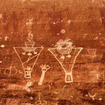 Sego Canyon Rock art.