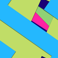 Flat material design - Creative vector trend seamless