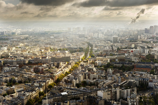Aerial view of cityscape