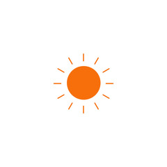Obraz premium Sun vector icon