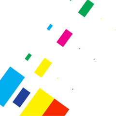 Colored  squares of different sizes