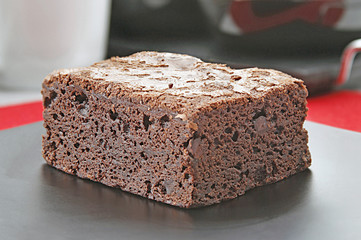 Fresh Cocoa Cake on Plate