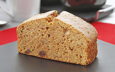Fresh Carrot Cake on Plate