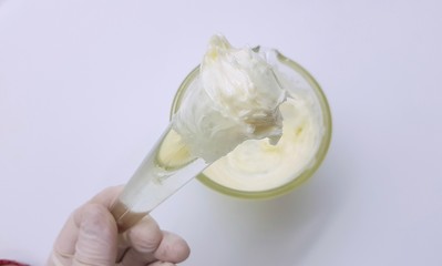 Ointment prescription in the pharmacy laboratory