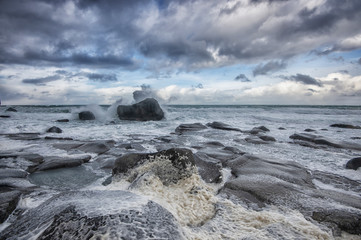 rocks in the sea