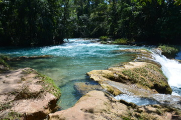 Cascade Agua Azul Chiapas Mexique - Agua Azul Waterfall Chiapas Mexico