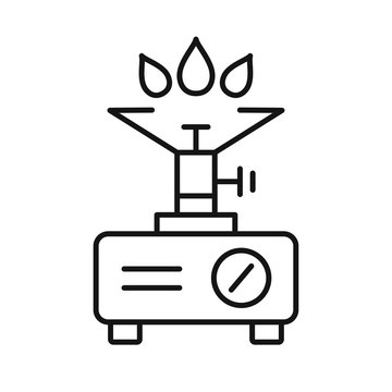 Bunsen gas burner icon 