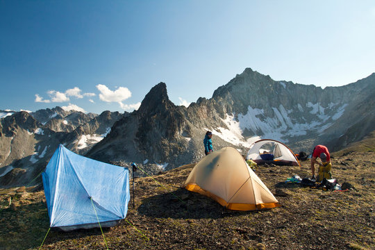 Alpine camping in British Columbia