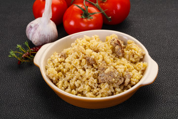 Bulgur with meat