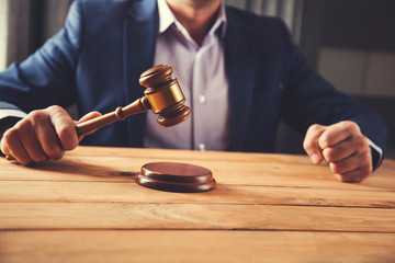 man hand judge with fist