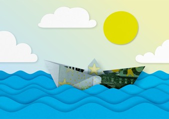Banknote Origami Boat