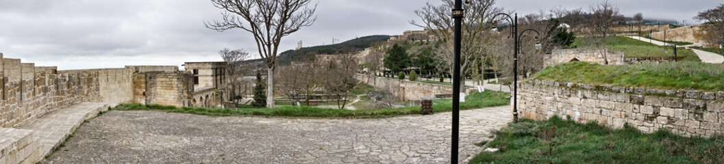 Naryn-kala yard panorama