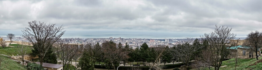 Derbent and citadel panorama