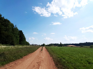 Beautiful rural summer landscape