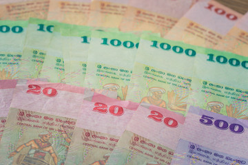 Money from Sri Lanka, Rupiah, various denominations