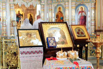 golden beautiful interior inside christian church one