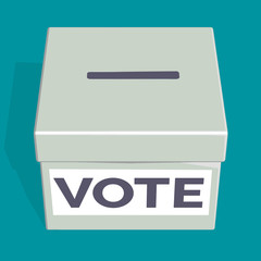 Voting Box Vector Illustration