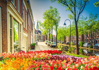 Delft old town in Holland