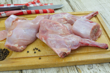 morceaux de lapin