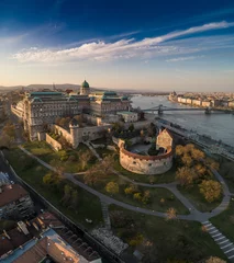 Papier Peint photo autocollant Budapest Budapest at sunrise with Buda Castle Royal Palace