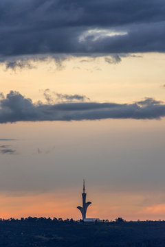 Brasilia Digital TV Tower at sunset, Brasilia, Brazil
