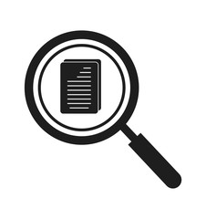 Search document Icon. Flat style vector EPS.
