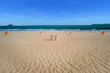 Municipal beach of Tangier, Morocco
