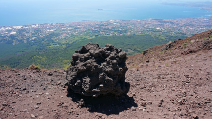 Volcanic Bomb, Vesuv, italy, coast of naples