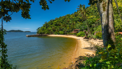 tropical beach in island on Rio de Janeiro