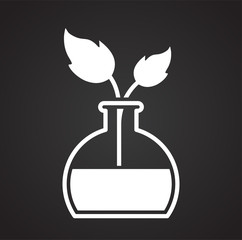 Phytoterapy icon on background for graphic and web design. Simple vector sign. Internet concept symbol for website button or mobile app.